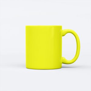 Classic Solid Color Ceramic Mug - Yellow